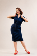 Navy Denim Mini